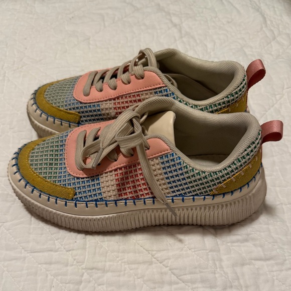 Colorful Patchwork Sneakers - Picture 2 of 5